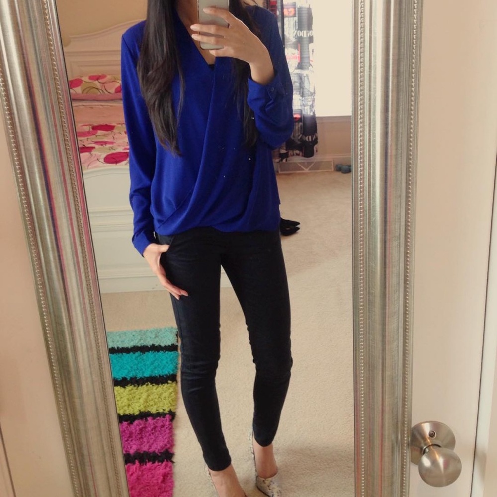 Massimo Royal Blue Women's Blouse